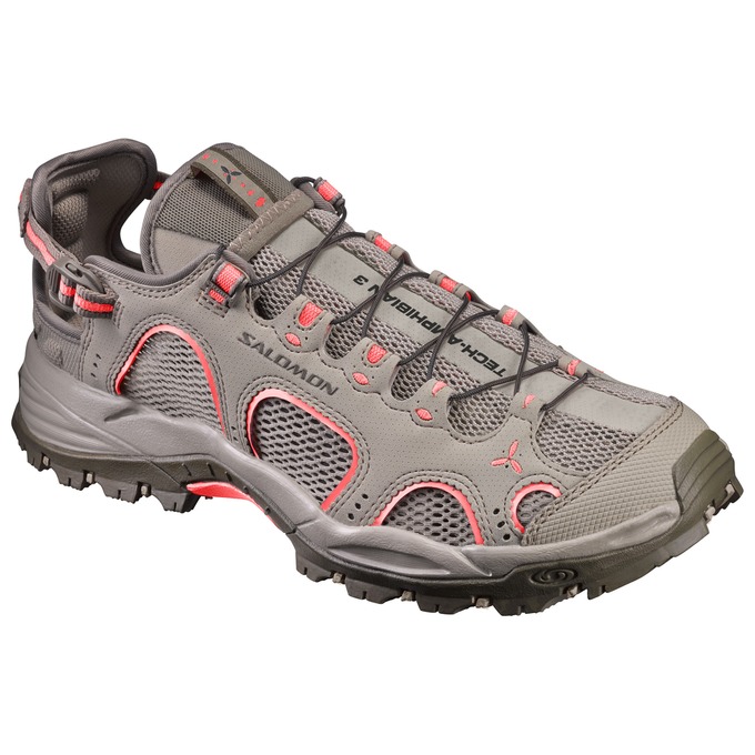 Salomon Singapore Womens Water Shoe - TECHAMPHIBIAN 3 W Light Brown | 23145-NHBX